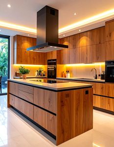 Armoires de <span class=keywords><strong>cuisine</strong></span> en bois de chêne naturel de qualité supérieure, design contemporain encadré pour cuisines résidentielles haut de gamme - Product Image 4