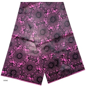 Batik africano orgánico Uni cera impresa tela tejida ropa <span class=keywords><strong>textil</strong></span> y bolso camisas para niñas estilo de taparrabos holandés Original - Product Image 4