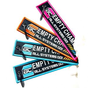 Personalized Airplane Aviation Keytag Embroidered Jet Tags <b>Key</b> Chain Fabric <b>Custom</b> Woven Keychain - Product Image 1