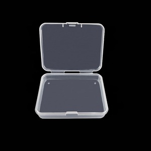 PP Transparent Storage Box 6.6x5x1cm With Lid For Jewelry Organizers Packaging - Product Image 1