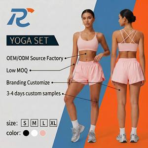 Women's Sports Bras Yoga Set High Waist Butt Lifting Workout Shorts Set 2 Piece Athletic Gym Outfit For Women