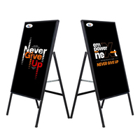 Panneau publicitaire portable double face en forme de A pour extérieur, support d'affichage en panneau KT en forme de A, support sur pied