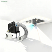 Diffuseur d'arômes d'huiles essentielles de qualité professionnelle LUXAROMES 1500 ml en métal, contrôlable par application, avec minuterie, pour diffusion autonome
