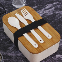 Boîte à lunch AYAITEE en fibre de bambou de haute qualité, grande capacité, compatible micro-ondes/lave-vaisselle, écologique, moderne et minimaliste, pour la rentrée scolaire
