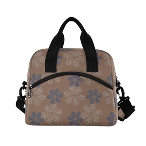 Sac à déjeuner isotherme réutilisable à imprimé coquillage hawaïen Aloha, sac isotherme personnalisé avec logo pour pique-nique et plage - Product Image 2