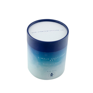 Scatola cilindrica rotonda in cartone con logo personalizzato stampato, confezione regalo per candele, cosmetici, tè, carte, contenitore in cartone per la conservazione. - Product Image 3