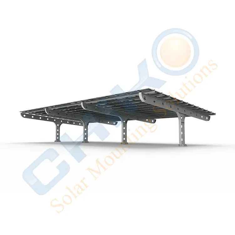 Parkir rumah Solar Racking baja aluminium Carport sistem dudukan parkir mobil pemasangan