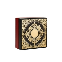 Boîte-cadeau de luxe avec gaufrage doré, emballage artisanal Ciel et Terre, boîte-cadeau pour montre et bijoux