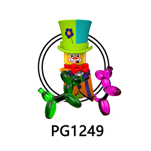 Pg8152 Loạt Phim Hoạt Hình Động Vật Xiếc Chú Hề Trang Phục Cao Bồi Dễ Thương Đáng Yêu Lắp Ráp Xây Dựng Khối Hình Trẻ Em Bộ Sưu Tập Đồ Chơi - Product Image 4