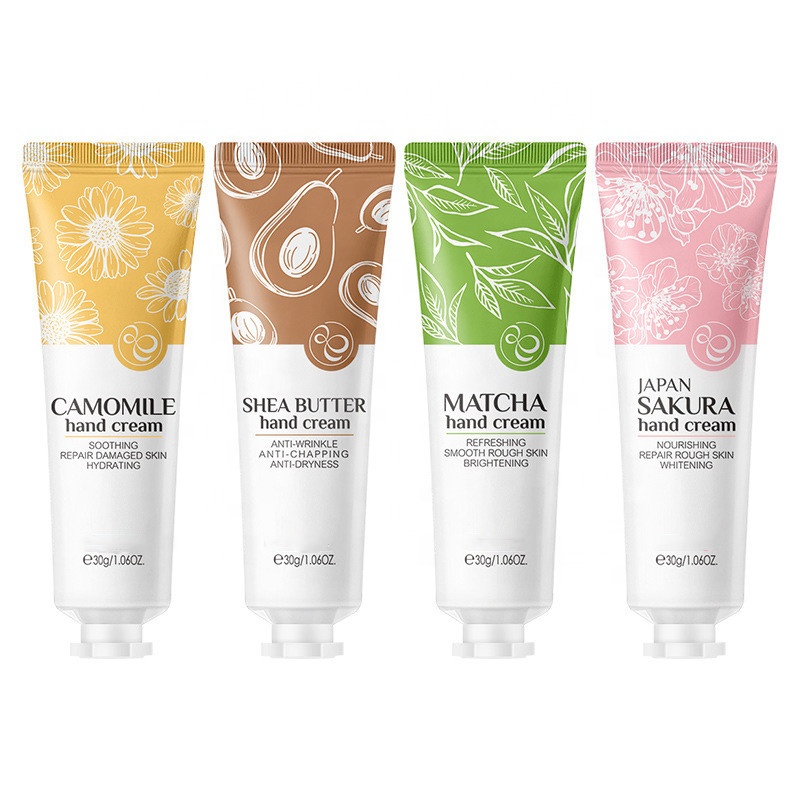 Фирменная торговая марка oem, оптовая продажа, мини органический увлажняющий ароматизированный отбеливающий крем для рук, подарочный набор