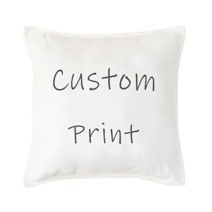 Copricuscino decorativo design personalizzato bianco federa cuscini interni per la decorazione per il divano divano letto coltello bordo