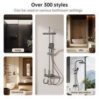 Nouvel Arrivage 851 Système de Douche Intelligent à 4 Fonctions avec Clavier de Piano, Affichage Numérique LED et Douchette pour Salle de Bain Moderne