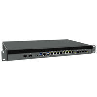 BKHD 19 pouces 1U pare-feu serveur LGA2011 Intel C612/X99 Xeon E5-2650V4 E5-2695V4 8*2.5G 8*10G SFP prise en charge WIFI 4G VPN Linux Pfsen