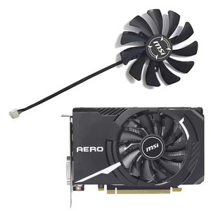 Nouveau ventilateur de remplacement <span class=keywords><strong>MSI</strong></span> GTX1060 Aero ITX GPU 85MM 4 broches HA9010H12SF-Z pour <span class=keywords><strong>MSI</strong></span> RX 560 GTX <span class=keywords><strong>1050</strong></span> ventilateur de carte graphique Aero ITX - Product Image 1