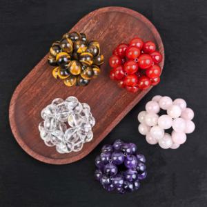 Piedras de Cuarzo Innovadoras, <span class=keywords><strong>Jaspe</strong></span> Calcita, Cristal Natural, Material Mixto, Esferas Redondas para Ventilación de Palmas, para Relajación, Juego, Regalo - Product Image 2