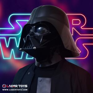 1:1 échelle <span class=keywords><strong>Star</strong></span> <span class=keywords><strong>Wars</strong></span> Jedi dark vador casque 40cm sabre laser en plastique Cosplay accessoire pour les occasions de noël modèle - Product Image 4