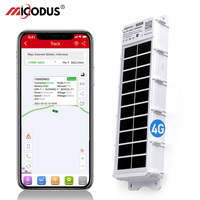Traceur GPS solaire avec communication bidirectionnelle MiCODUS MS800G, appel SOS, dispositif de suivi 4G avec surveillance de la température pour flotte