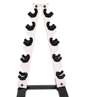 Support de fitness pour haltères, arbre vertical en acier et métal avec logo personnalisé, support de rangement hexagonal large pour haltères