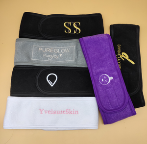 Tampons en coton éponge réutilisables personnalisés et <span class=keywords><strong>bandeau</strong></span> facial pour spa outil de nettoyage pour soins de la peau du <span class=keywords><strong>visage</strong></span> - Product Image 6