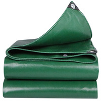 Bâche de protection Jigao de haute qualité, 3,66 m x 3,66 m, en toile pliable, épaisse, imperméable, enduite de PVC, robuste, verte, pour taxi