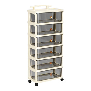 Chariot de rangement multi-niveaux Zhongyue avec roulettes pour l'organisation du salon et de la cuisine - Product Image 5