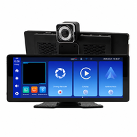 Layar Carplay Portabel 10,26 Inci, Navigasi Mobil GPS, Android Auto, Pemutar Video Multimedia PND dengan Kamera Depan Belakang
