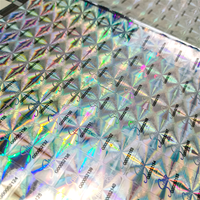 Autocollant holographique 3d Anti-contrefaçon, étiquette personnalisée, effet arc-en-ciel, laser, 1 pièce