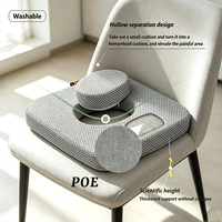 Coussin orthopédique Skylee 4D POE pour soulager les hémorroïdes, la sciatique et le coccyx, imperméable, anti-escarres, pour siège de fauteuil roulant