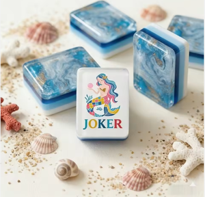 Juego de Mahjong Americano con Temática Oceánica, Fichas con Diseño Impreso en el Interior, para Reuniones Sociales, Colección, Venta al por Menor y al por Mayor - Product Image 5