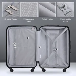 MGOB Luggage Manufacturers 3 Pieces Set Travel Trolley Suitcase Luggage Travel Bags Luggage