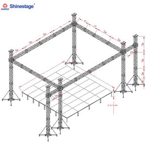 Diseño de sistema de armadura de techo de escenario de <span class=keywords><strong>concierto</strong></span> de aluminio rectangular resistente para gran <span class=keywords><strong>concierto</strong></span> - Product Image 4