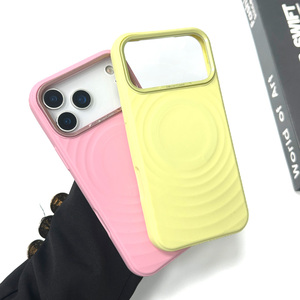 Funda Magnética de Silicona para <span class=keywords><strong>iPhone</strong></span> 18 17 16 15 <span class=keywords><strong>14</strong></span> <span class=keywords><strong>Pro</strong></span> Max, Diseño de Ondas, Tacto Suave, Protección Total - Product Image 4
