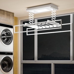 Balcony remote control lifting intelligent horizontal cooling clothes automatic side mounted apartment electric <b>drying</b> <b>rack</b> - Product Image 1