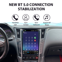 Écran vertical Tesla de 12,1 pouces pour Infiniti Q50L 2013-2019, lecteur audio stéréo Android 15 pour voiture, navigation GPS, multimédia DSP