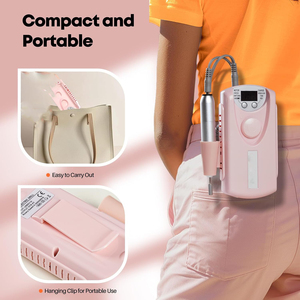 Juego de Taladro Eléctrico Profesional Portátil Inalámbrico de Acero Inoxidable Recargable por USB para Uñas, 30000 RPM, Cuidado de Uñas 1 - Product Image 2