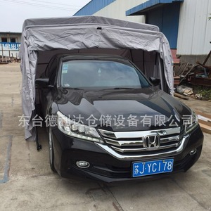 Delida Outdoor Carport Folding Retractable Semi Automatic Mobile Garage Sunshade Canopy For Car Protection - Product Image 1