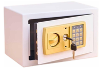 Coffre-fort électronique à code haute sécurité, coffre-fort numérique en acier laminé à froid anti-perçage et anti-effraction pour la maison, l'hôtel, le bureau