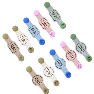 Japanese and Korean style minimalist PU leather <b>name</b> tags, daycare/kindergarten shoe <b>name</b> tags, laser-engravable <b>name</b> tags. - Product Image 5