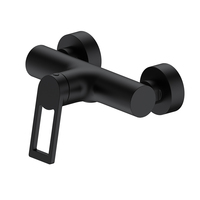 Robinet mélangeur mural chromé pour baignoire, monocommande, vente en gros OEM