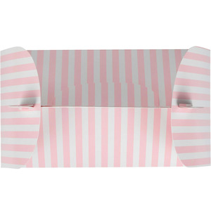 B698 bomboniere a timpano rosa scatole dal Design accattivante a righe con finestra trasparente per animali domestici fienile incorporato con manico In giorno vecchia scatola per pulcini - Product Image 2