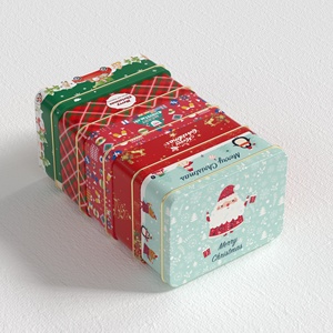 Tinplate Metal Dessert Box for Pizza Snack Cake Candy Chocolate Bread Lollipop Craft Sugar Packaging for Christmas Occasions - Product Image 6