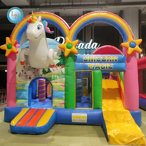 Castillo Inflable Grande para <span class=keywords><strong>Parque</strong></span> de Juegos al Aire Libre, Tobogán de Aire Inflable y <span class=keywords><strong>Parque</strong></span> de Trampolines en Venta - Product Image 6