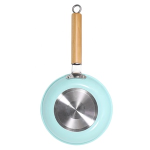Safir gökyüzü mavi sağlıklı seramik yapışmaz tava toksik olmayan tava cam kapak ile bulaşık makinesinde yıkanabilir tencere - Product Image 6