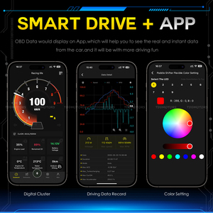 Palancas de cambio magnéticas de fibra de carbono TDD LED para Nissan 400Z GTR R35, palancas de cambio para volante - Product Image 6