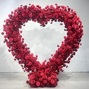 Bán Buôn Hình Trái Tim Hoa Vòm Trang Trí Đám Cưới Nhân Tạo Hoa Vòm Trái Tim Màu Hồng Vòm Cho Đám Cưới Trang Trí Nội Thất - Product Image 3