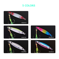 Haute qualité 20g 3D Double yeux coulant leurre métal jigging appât pour la pêche en mer salée attire les thons saumon dorade bar