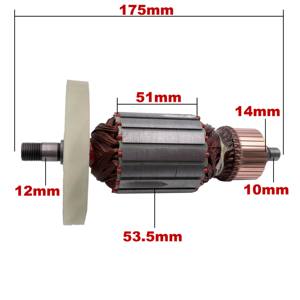 Rotor d'armature AC220V-240V de remplacement pour routeur <span class=keywords><strong>Hitachi</strong></span> TR12 - Product Image 2