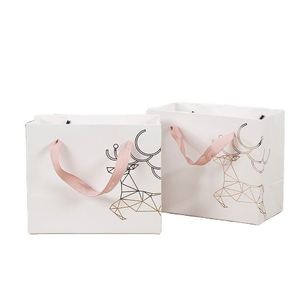 Custom Personal Large Shopping Paper Bags with Your Qwn Logo Package Paper Gift Bag Custom Paper Bags Print for Business - Product Image 2