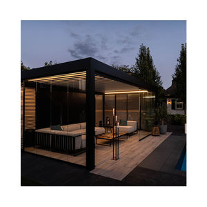 OEM <span class=keywords><strong>3X3</strong></span> <span class=keywords><strong>3X3</strong></span>.6 4X3 6X3m Pergola à persiennes extérieure étanche en aluminium bioclimatique - Product Image 3