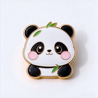Épinglette en métal personnalisée en forme de dinosaure, badge mignon de dessin animé pour la création de logo